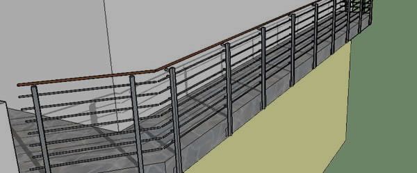 Rendering 3D, poter valutare l’impatto visivo del prodotto finito Rendering 3D parapetto terrazza
